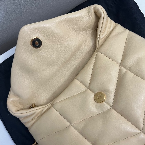 Saint Laurent Mini Puffer in Quilted Leather - Picture 3 of 17